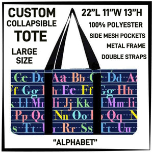BC5T - Alphabet Collapsible Tote - Preorder Closes 4/23 ETA: Late June